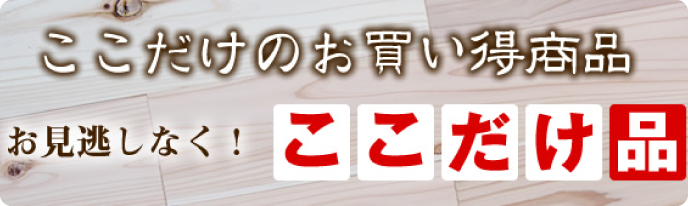 ここだけのお買い得商品